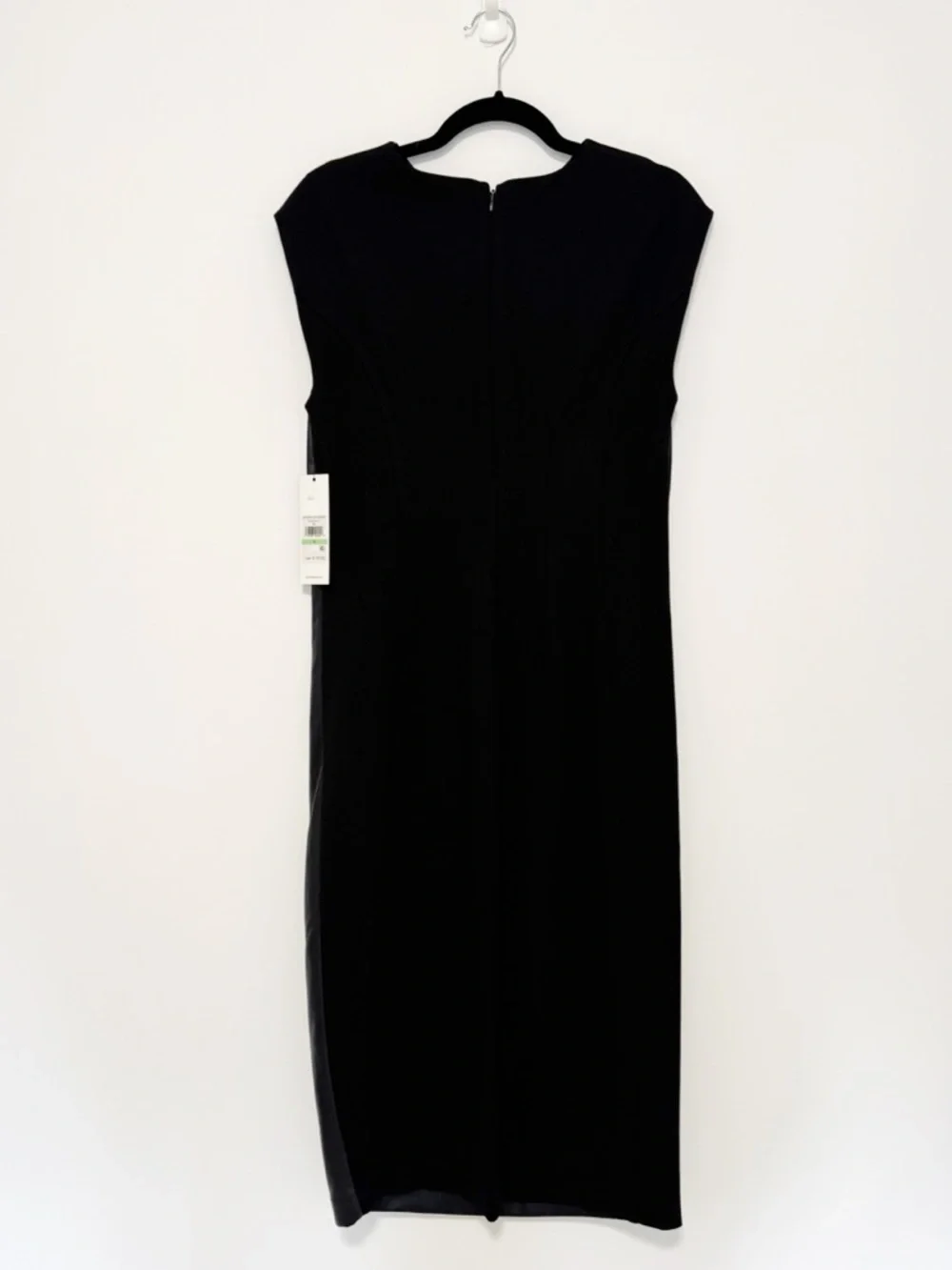 NWT Calvin Klein Faux Leather Sheath Dress size 8 - Picture 4 of 6